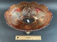 Carnival Glass Banana Bowl - 3