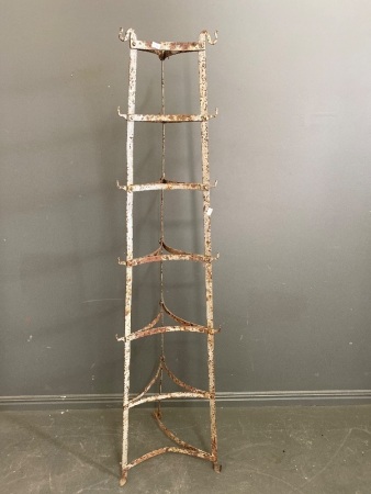 French style metal plant stand