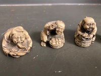 6 small Asian figurines - 2