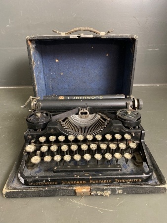 Antique Underwood standard portable typewriter