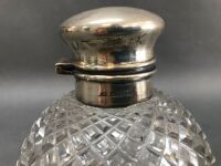 Crystal Colgone Bottle with Sterling Silver Hallmarked Lid - 3