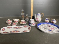 Collection of mini collectable tea set and perfume bottles - 2