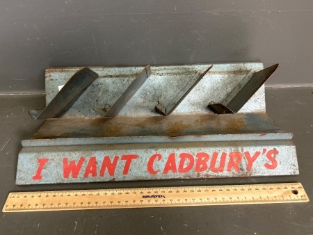 Vintage 'I Want Cadburys' Advertising Display Unit - metal construction