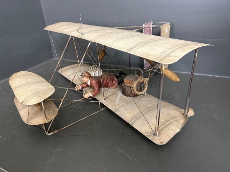 Wright Bros. Kitty Hawke Flyer Model Depicting Orville Wrights First Flight (1903)