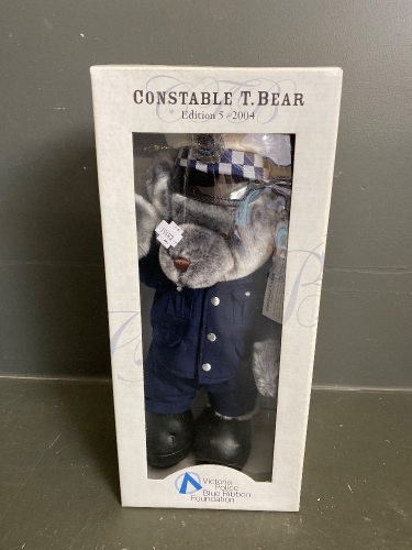 Constable T Bear in Box from the Victoria Police Blue Ribbon Foundation