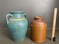 Two large pottery vases - 2