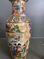 Stunning hand painted large Chinese vase - 4