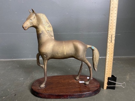 Brass Horse Statue