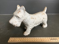 Small Cast Iron Dog Doorstop