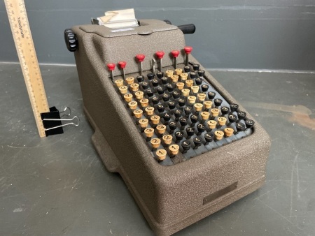 Old metal adding machine