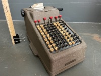 Old metal adding machine