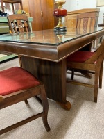 Art Deco table with 4 Art Nouveau chairs - 3