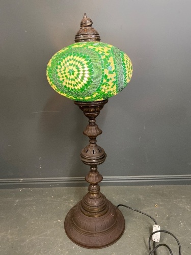 Moroccan mosaic standing lamp