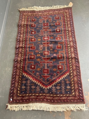 Small Afgan Hand-Knotted Rug