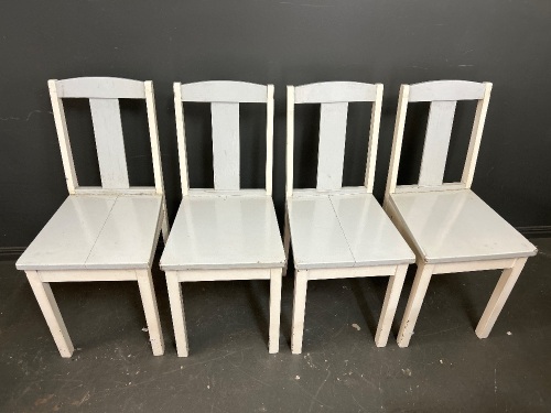 4 Painted Farmhouse Dining Chairs