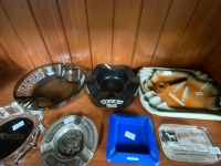 6 Collectable ash trays