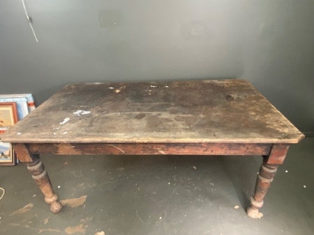 Large farm house table