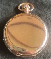 Gold plate keyless pocket watch circa 1930 - 2