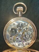 Gold plate keyless pocket watch circa 1930 - 6