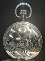 Antique silver keyless pocket watch 1914 - 5