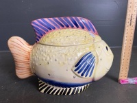 Large fish biscuit jar - 3