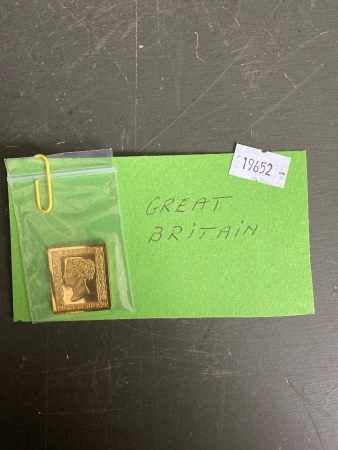 First stamp issue 24 carat gold electro plated on stirling silver Great Britain