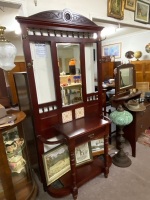 Beautiful antique hall stand from private collection of Reverend Illtyd Lovelock - 2