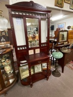 Beautiful antique hall stand from private collection of Reverend Illtyd Lovelock - 3