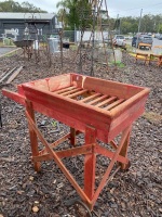 Rustic Laundry Trolley