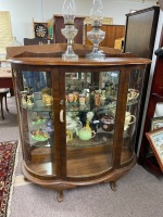 Art Deco convex glass display cabinet - 2