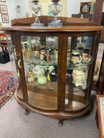 Art Deco convex glass display cabinet - 3