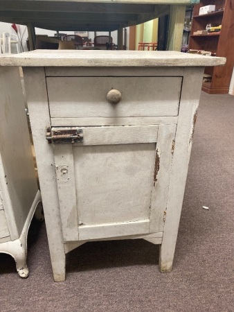 Rustic Farmhouse Style Wooden Nightstand 