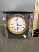 Denis and Co Melbourne Mantle Clock with marble inlay