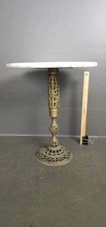 Brass & Marble Top Table