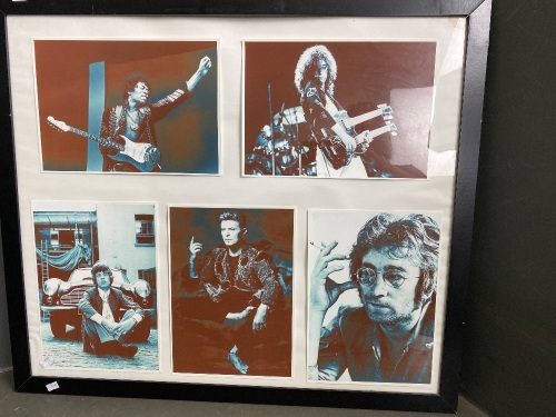 Framed Photos of Rock Legends