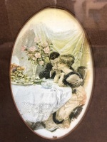 Vintage Framed Collection of Wedding Postcards - 6