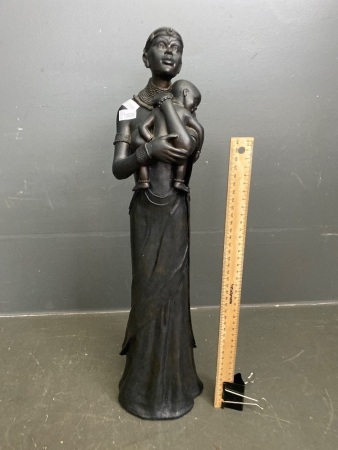 The Leonardo Collection African woman and child statue