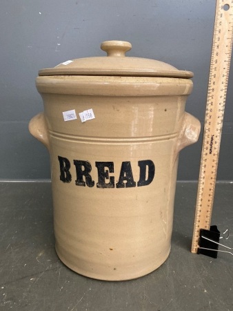 Pearsons Chesterfields Pottery Bread Canister