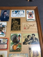 Collection of 20 Antique Framed Postcards - Mainly from USA - 3