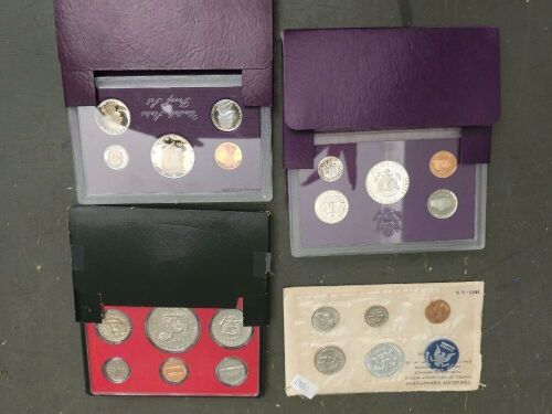 4 United States Proof Sets of Coins