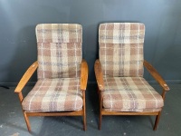 Pair of Mid Century Reclining Chairs