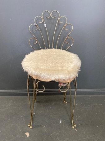 Its Elegance by K&A Products Vintage Metal Chair