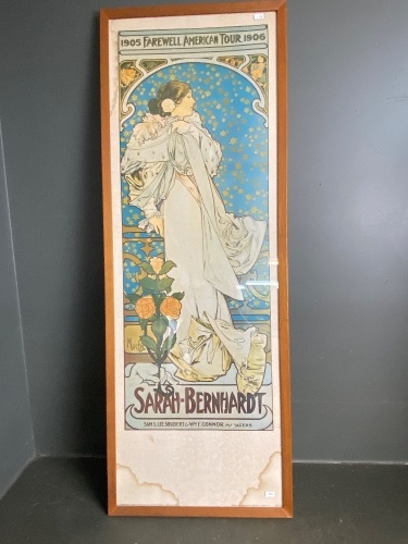 Sarah Bernhardt 1905 Farewell American Tour Poster