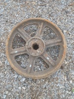 Large Cast Metal Railway Wheel 