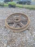 Large Cast Metal Railway Wheel  - 2