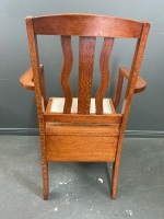 Mid Century Commode Chair with Pot - in emaculate condition - 5