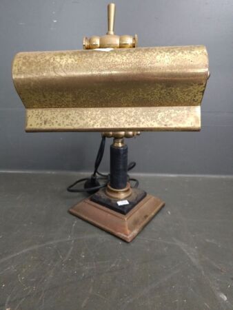 Brass Bankers Lamp