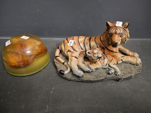 Tiger & Flower Ornaments