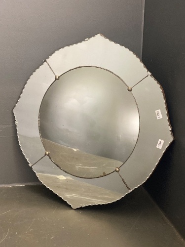 Small Scallop Edged Mirror