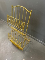 Scrolled Metal Magazine/Display Rack - 2